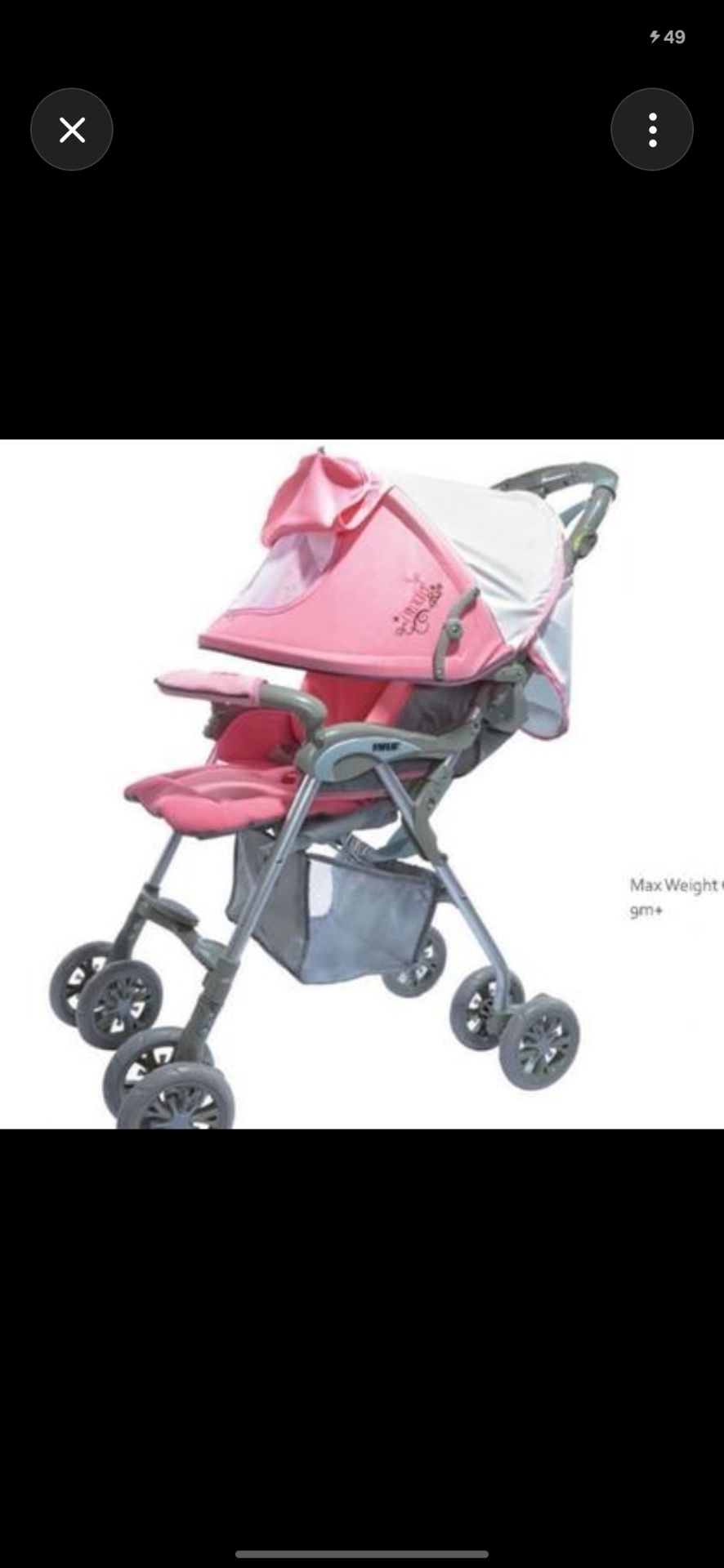 Pink Baby Stroller