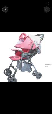 Pink Baby Stroller