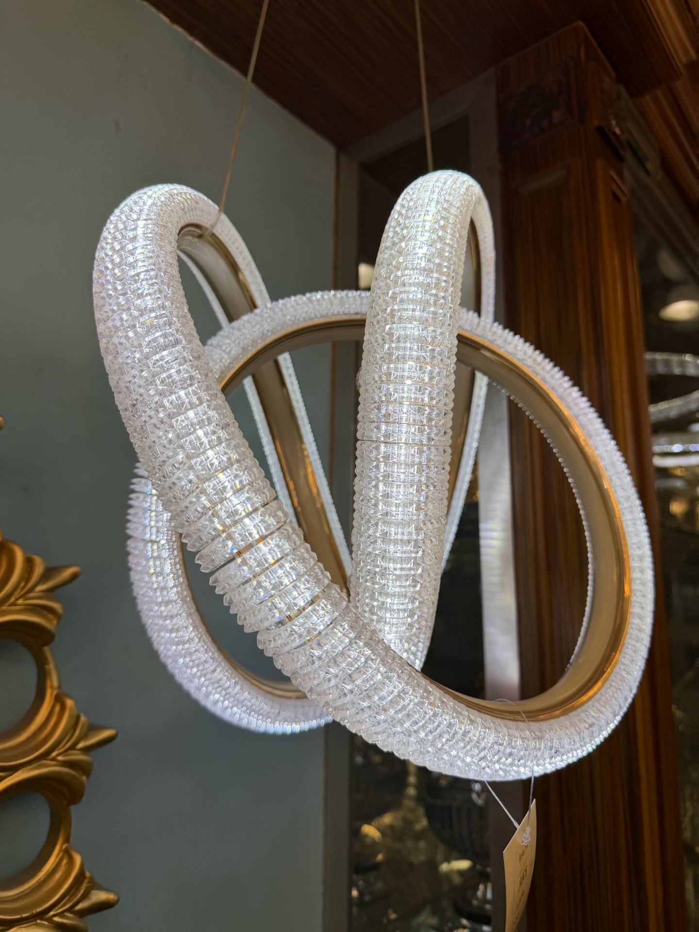 Beaded White Decorative Handle