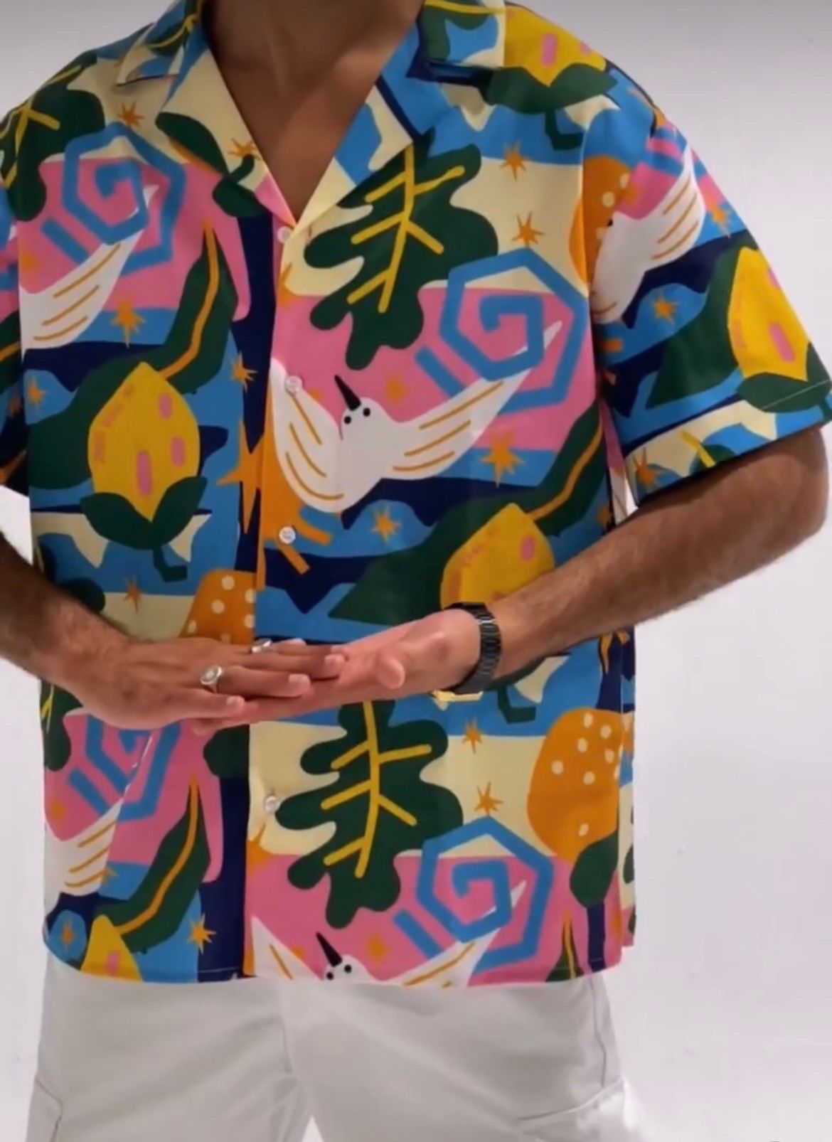 Tropical island hawaiian shirt