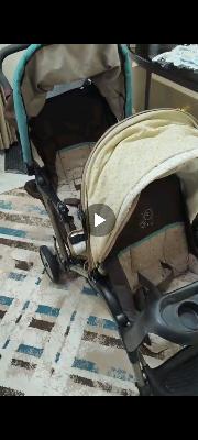 Baby Stroller Cream & Black