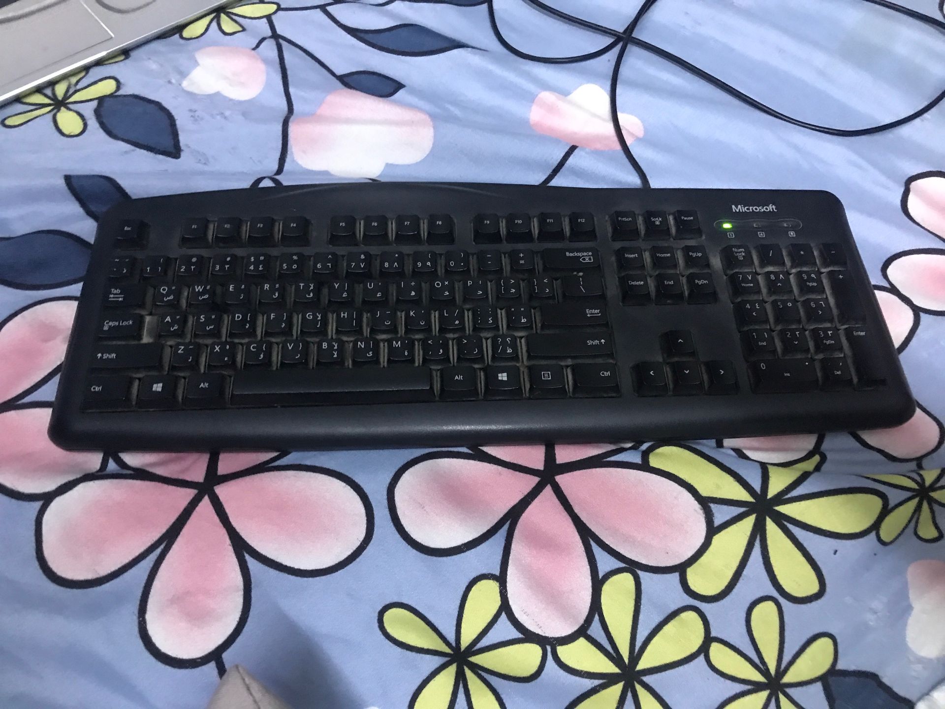 Microsoft Black Wired Keyboard