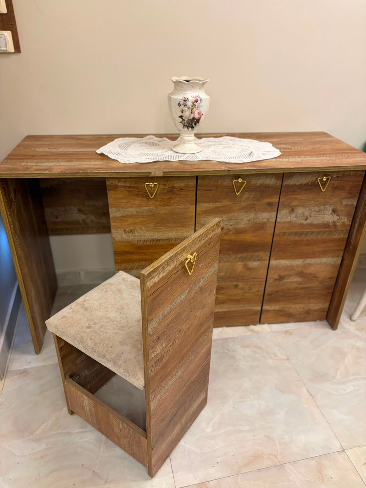 Wooden Desk with Storage