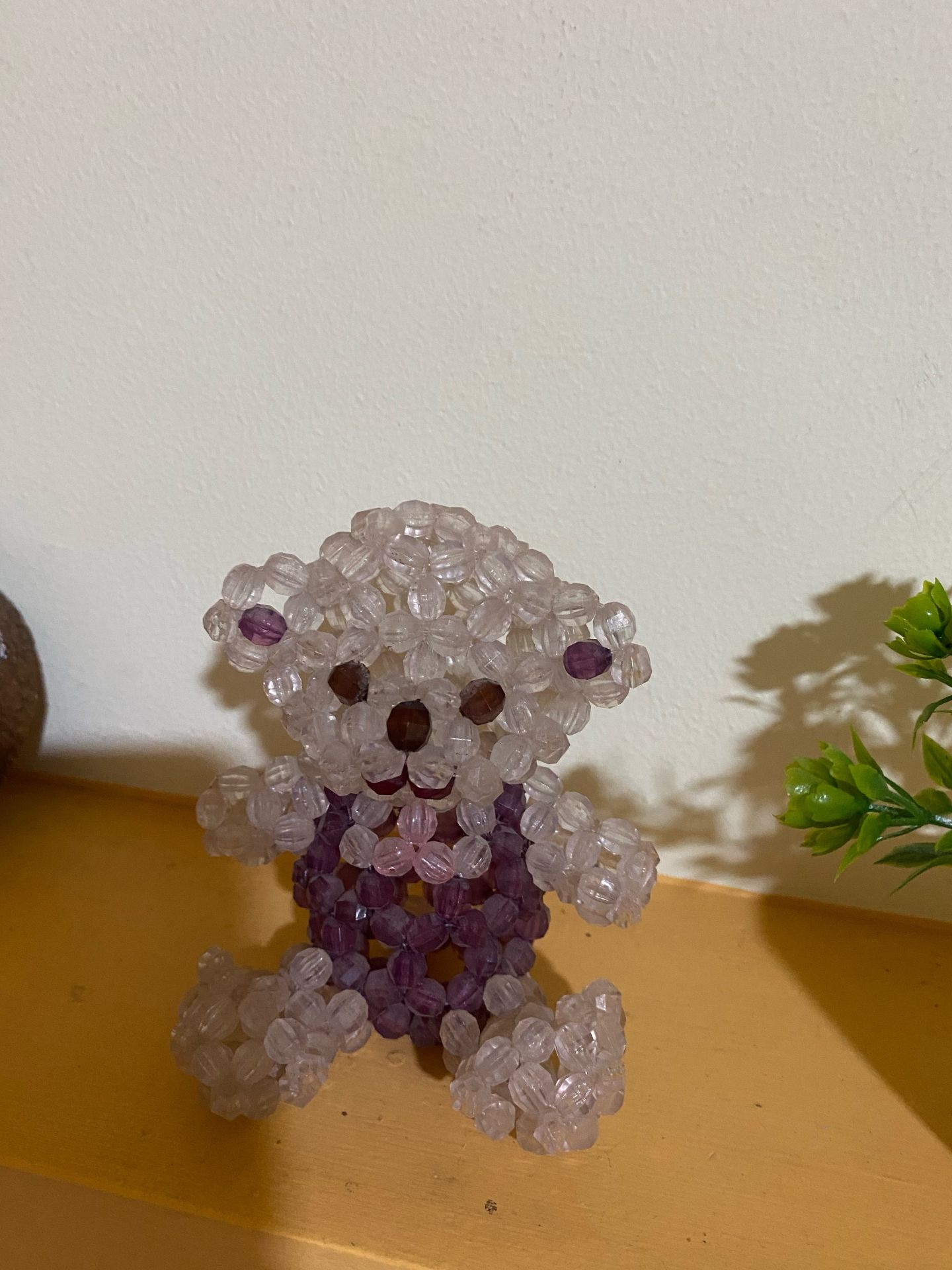 beaded teddy decor