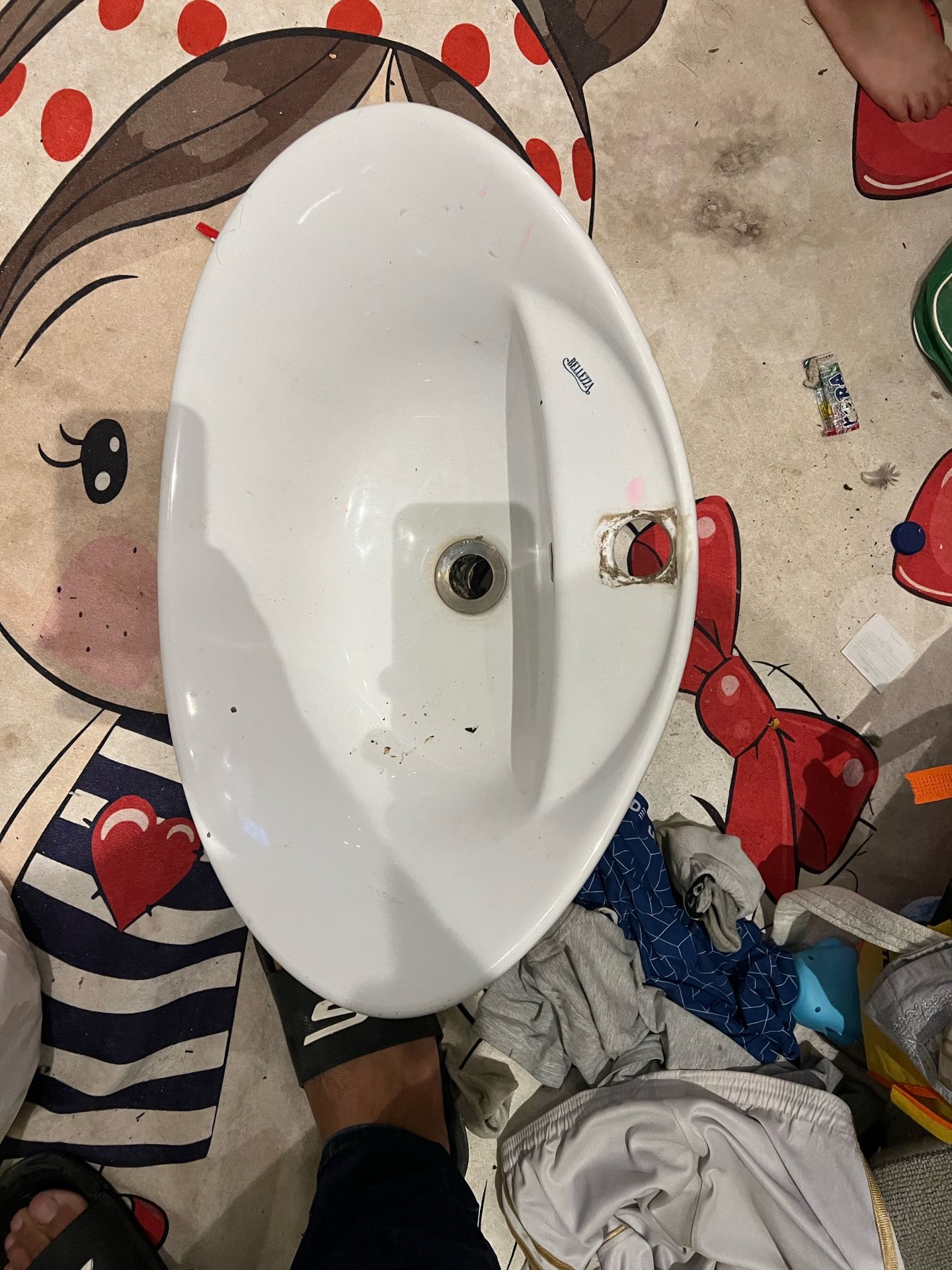 White Oval Bathroom Sink