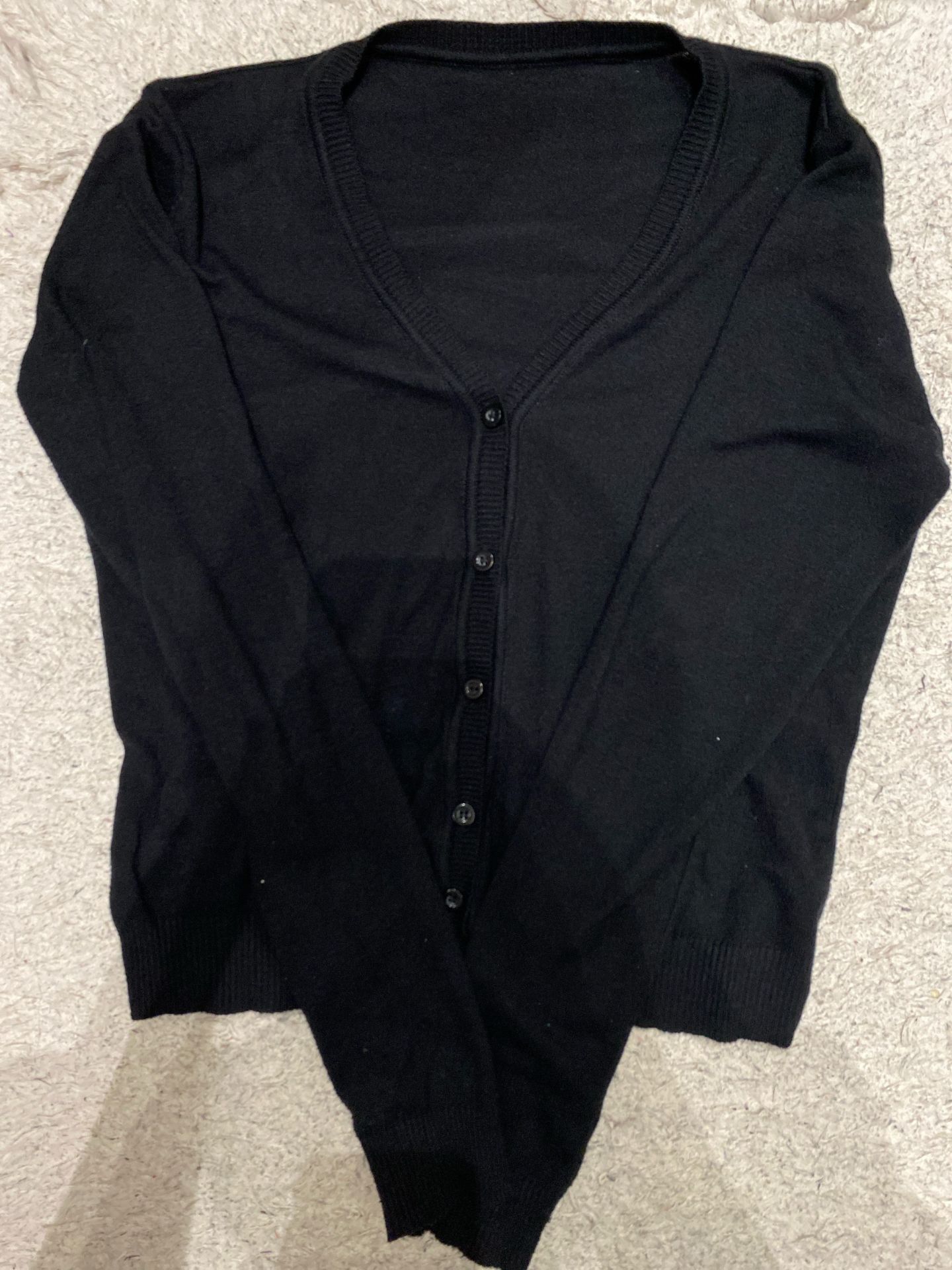 black button up cardigan