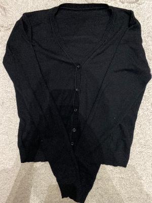 black button up cardigan