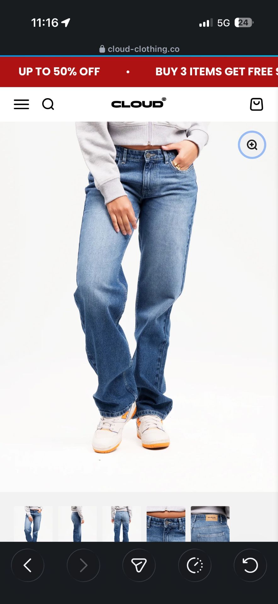 Cloud Straight Jeans