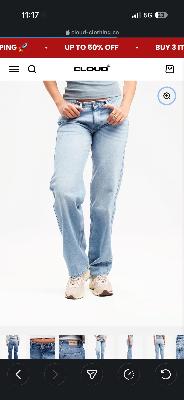 Cloud straight jeans