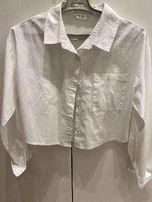white cropped chemise