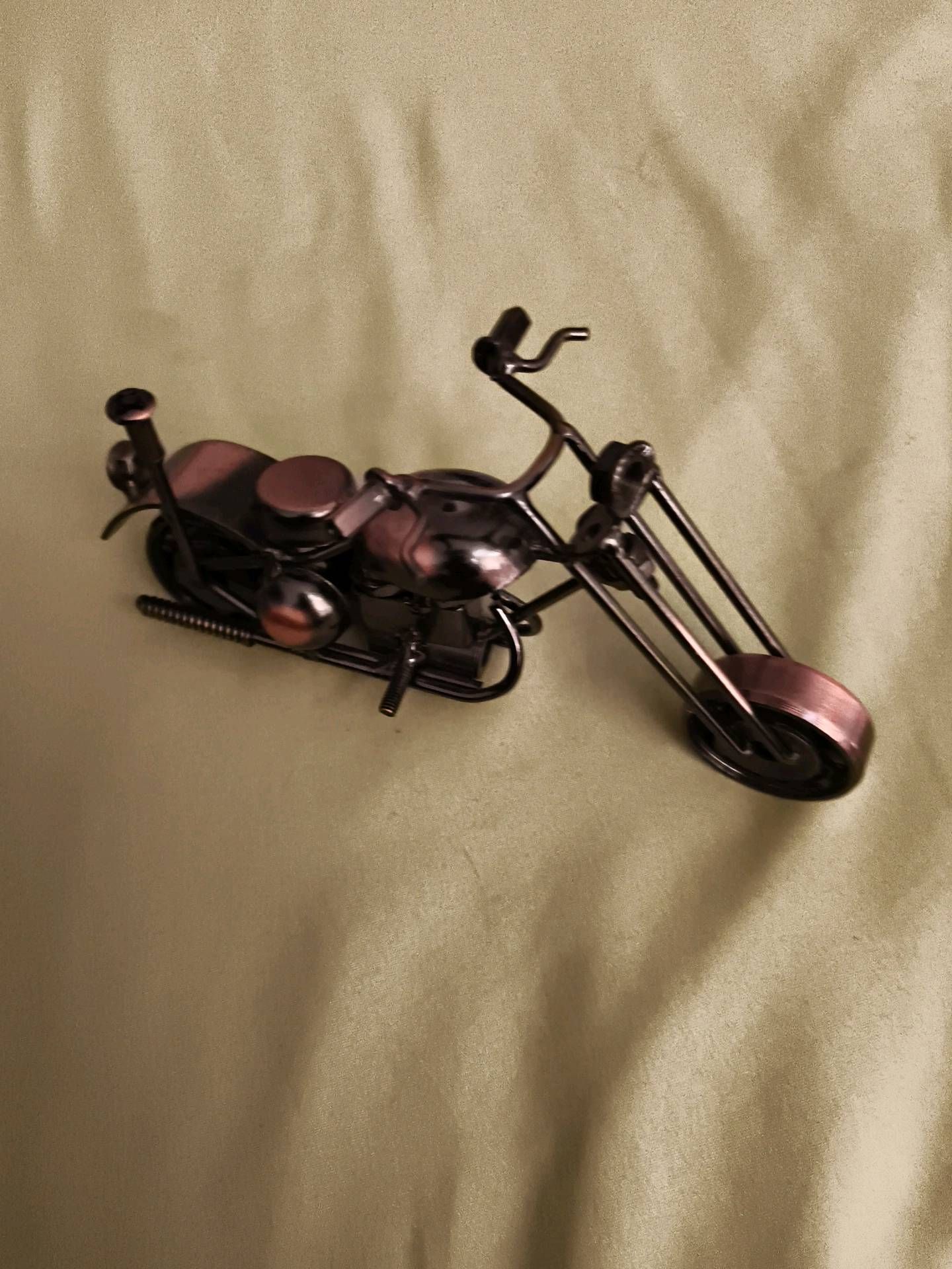 Metal Motorcycle Sculpture