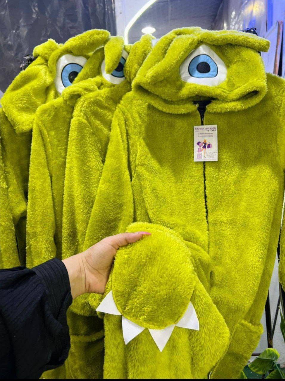 Yellow Monster Plush Costume