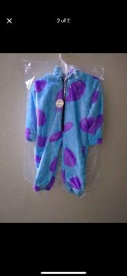 Blue & Purple Heart Onesie
