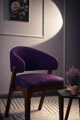 Purple Velvet Chair
