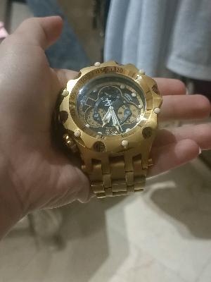 Gold Chronograph Watch