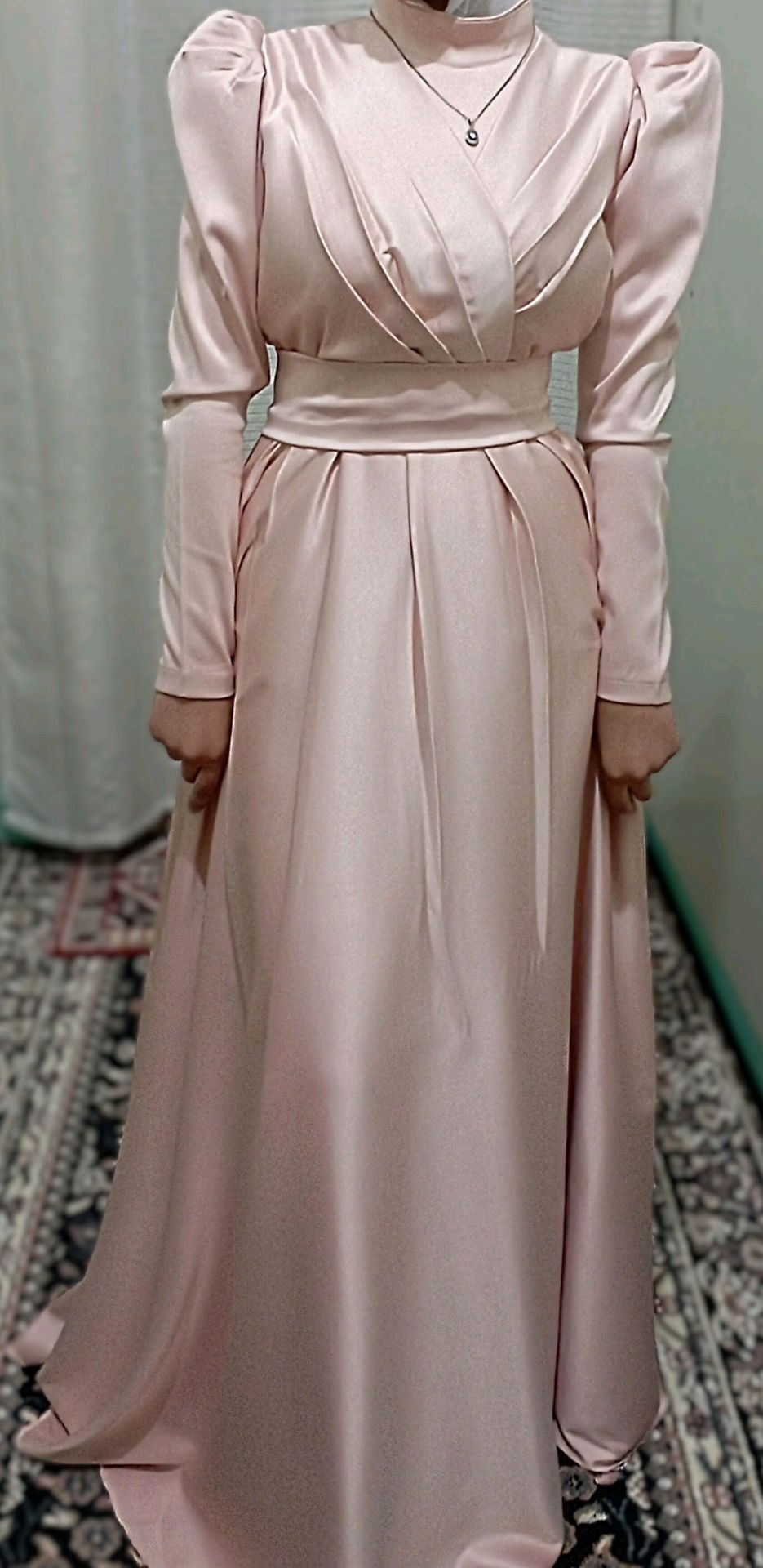 Puff Sleeve Maxi Dress