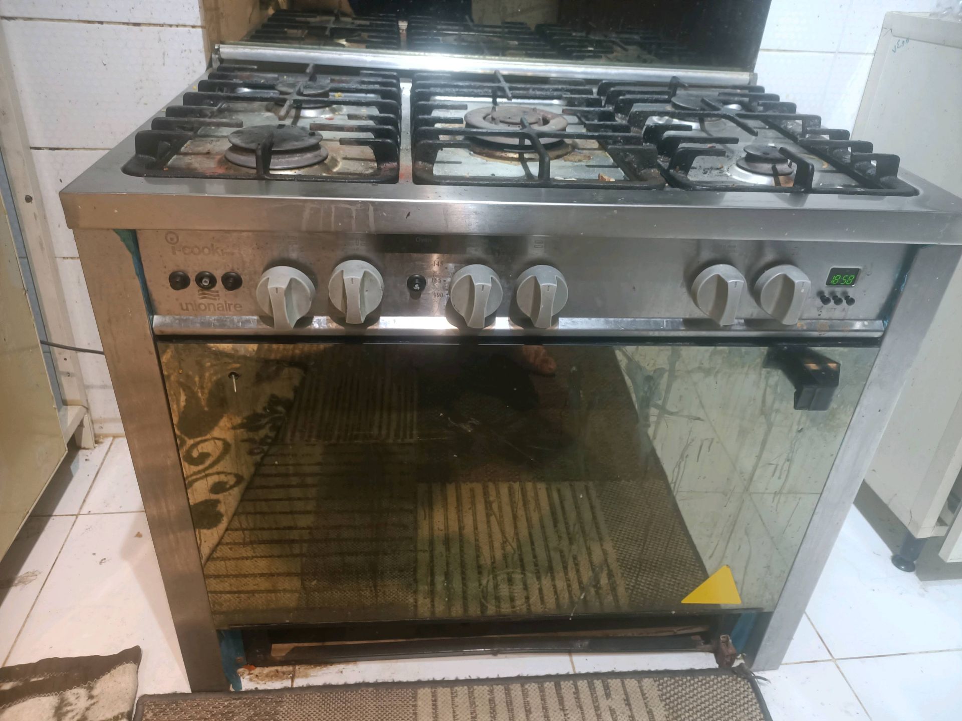Gas Cooker 5 Burner Stainless