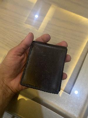 Black Leather Bi-Fold Wallet