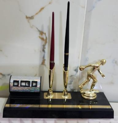 Desk Set with Pens & Trophy
