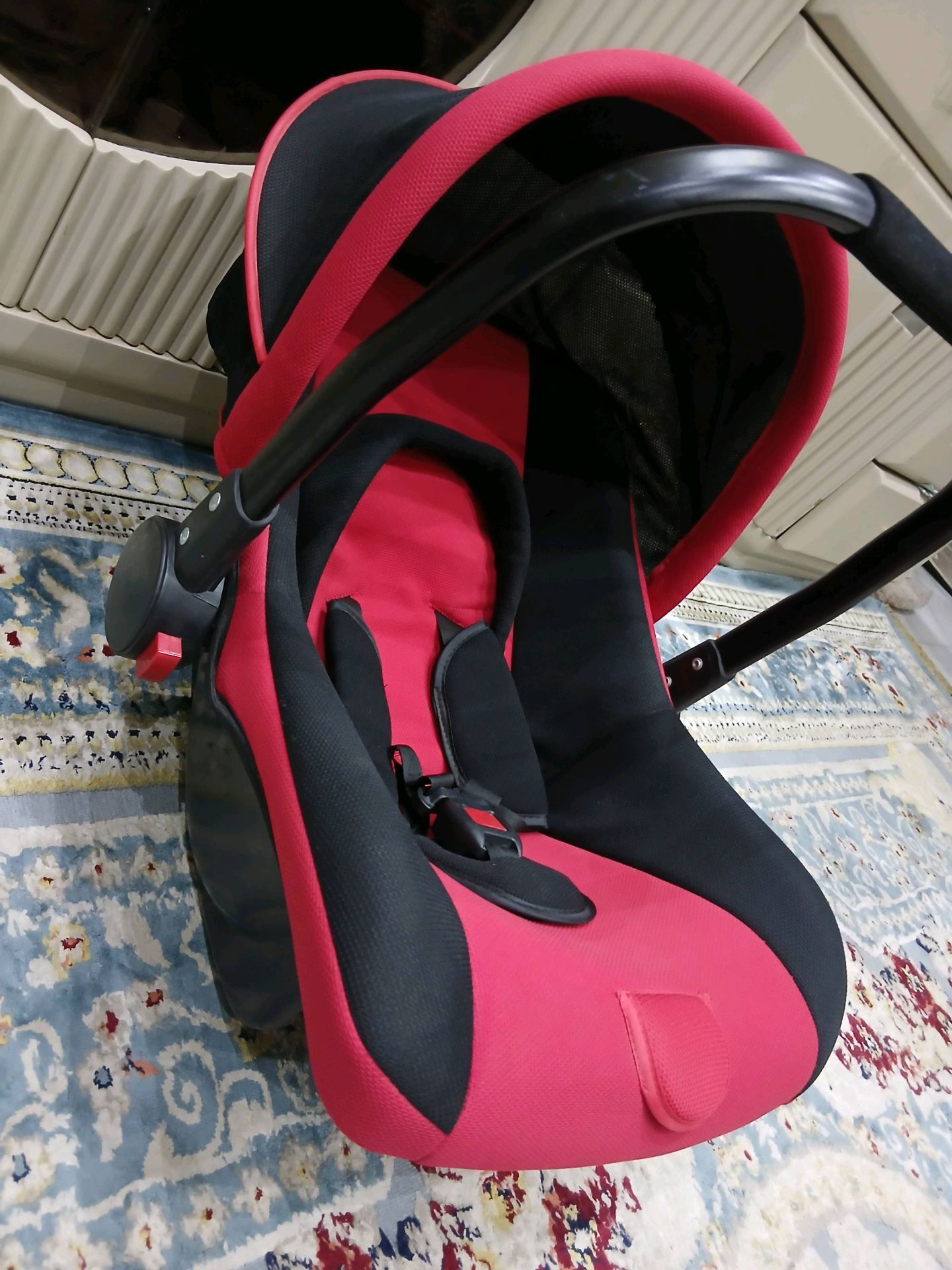 Baby Car Seat Red/Black