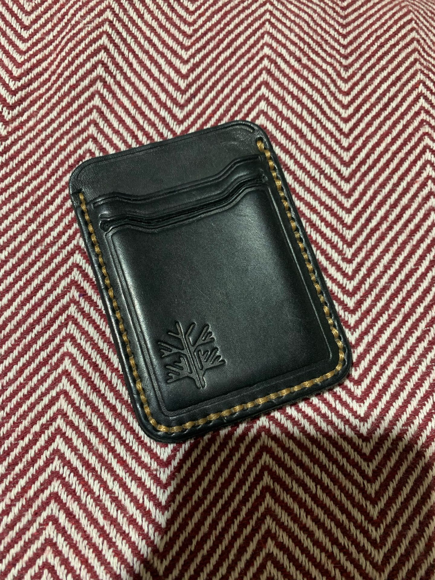 tree (real Leather) Cardholder