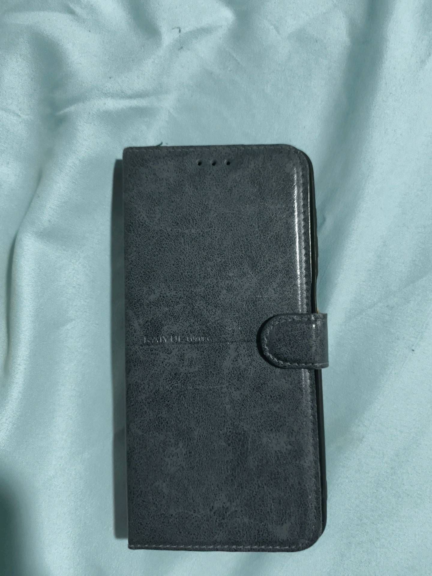 Black Leather Phone Flip Case