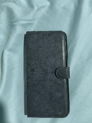 Black Leather Phone Flip Case