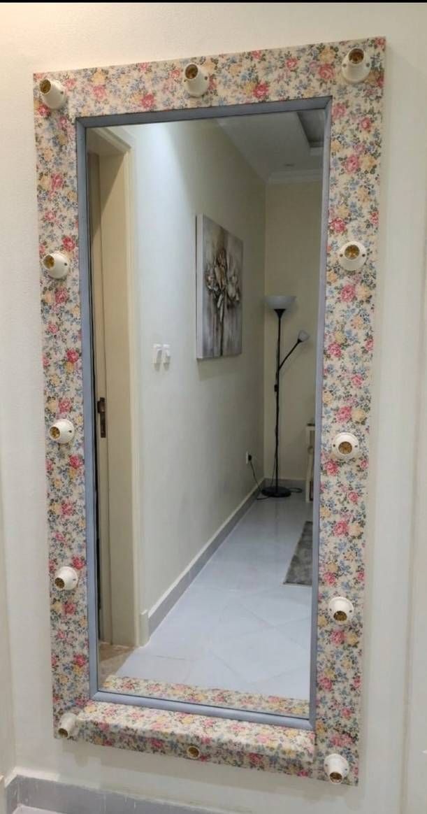 Floral Framed Wall Mirror
