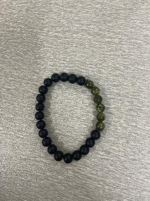 Beaded Bracelet Black Green