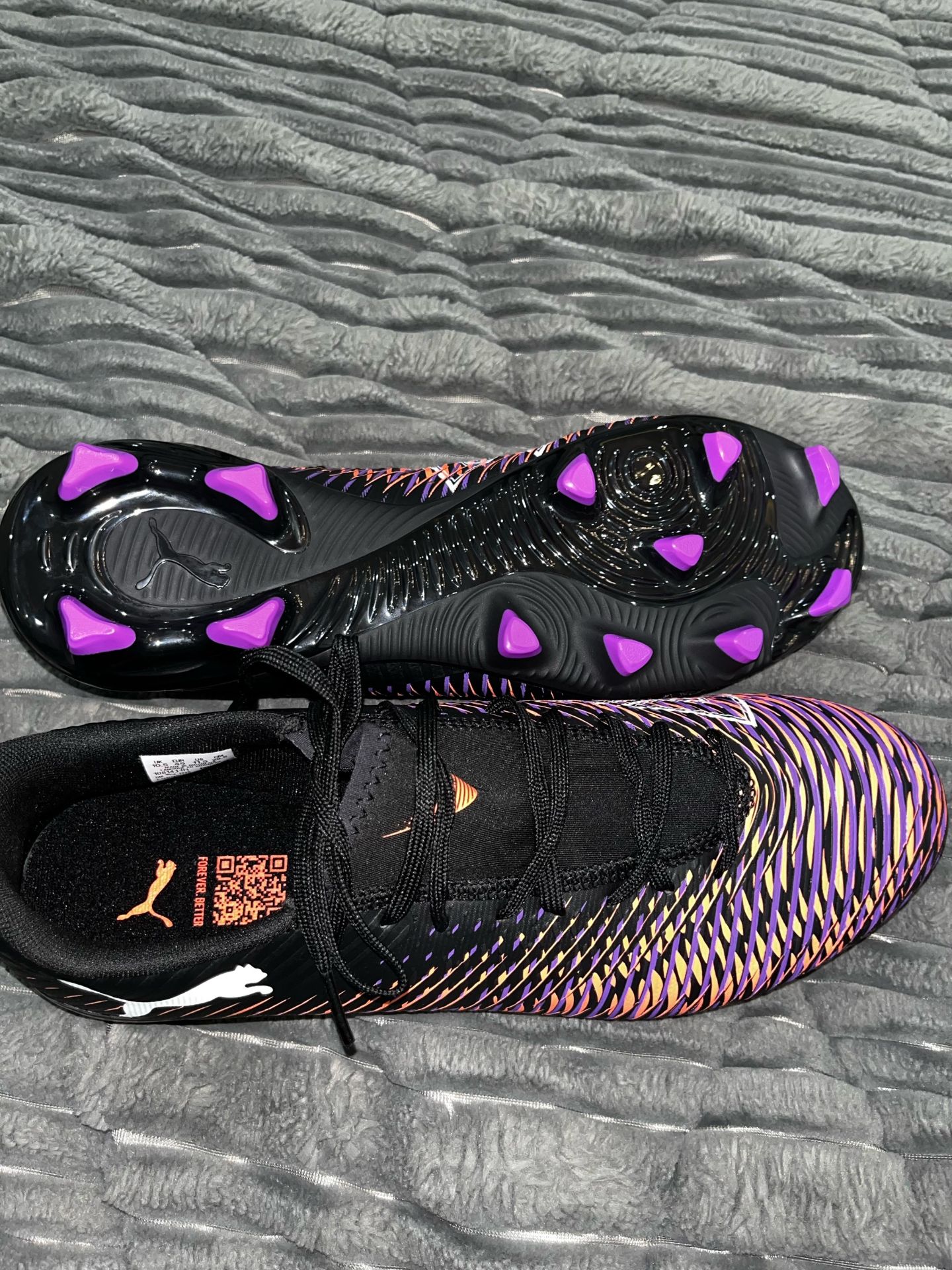 Puma Football Boots Purple Black