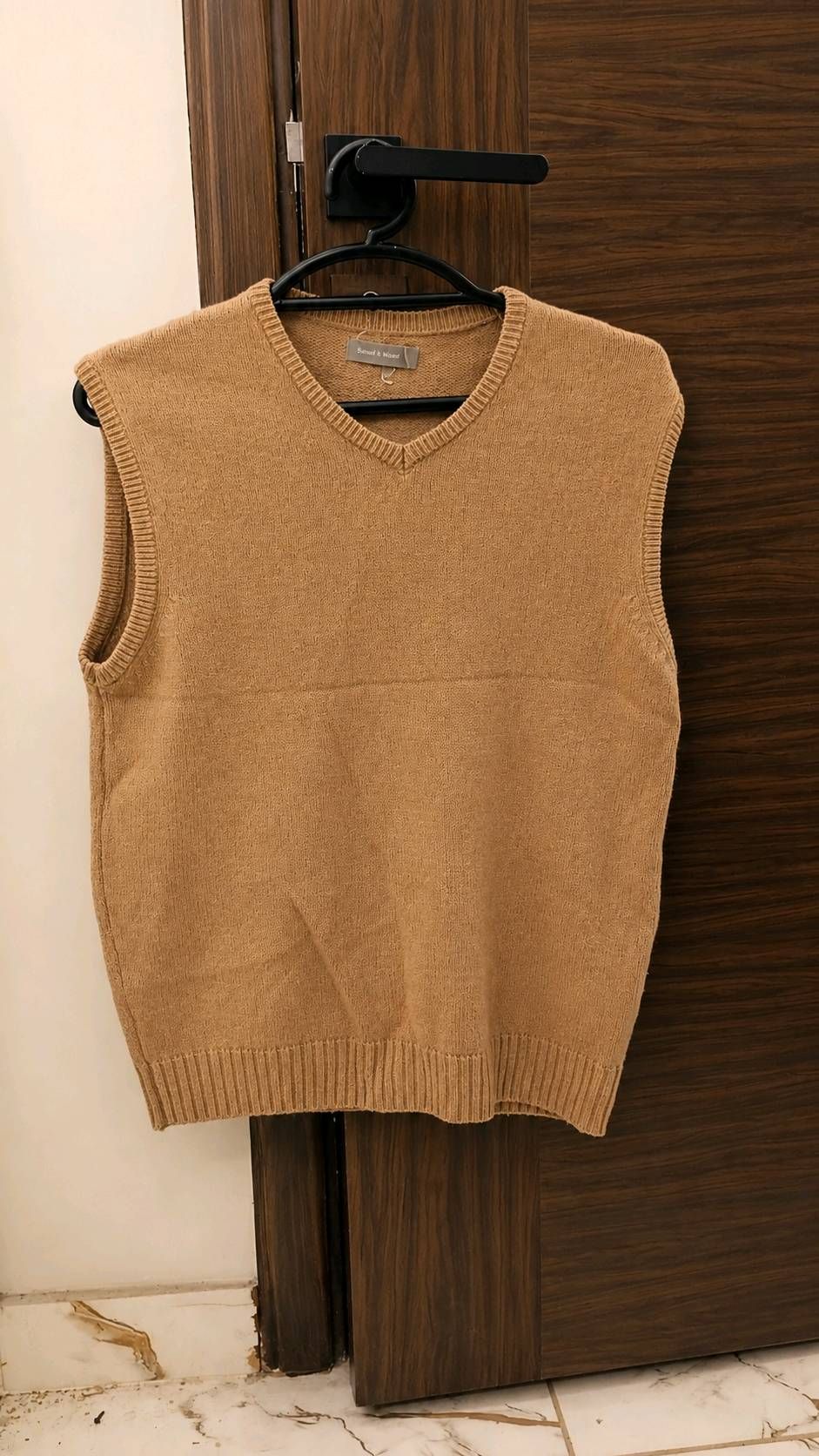 Tan Knit Vest