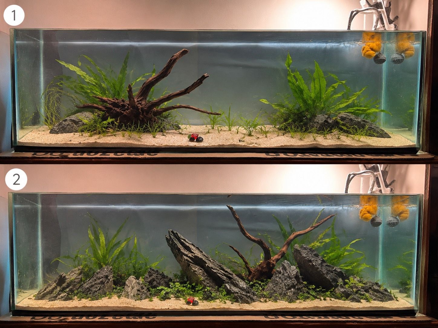 Aquarium Tank & Hardscape Set