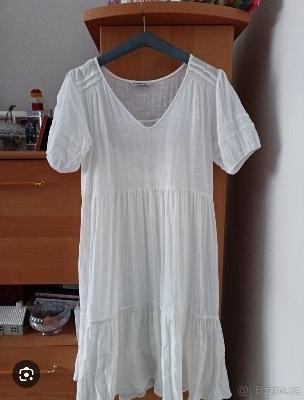 Stradivarius white flowy dress