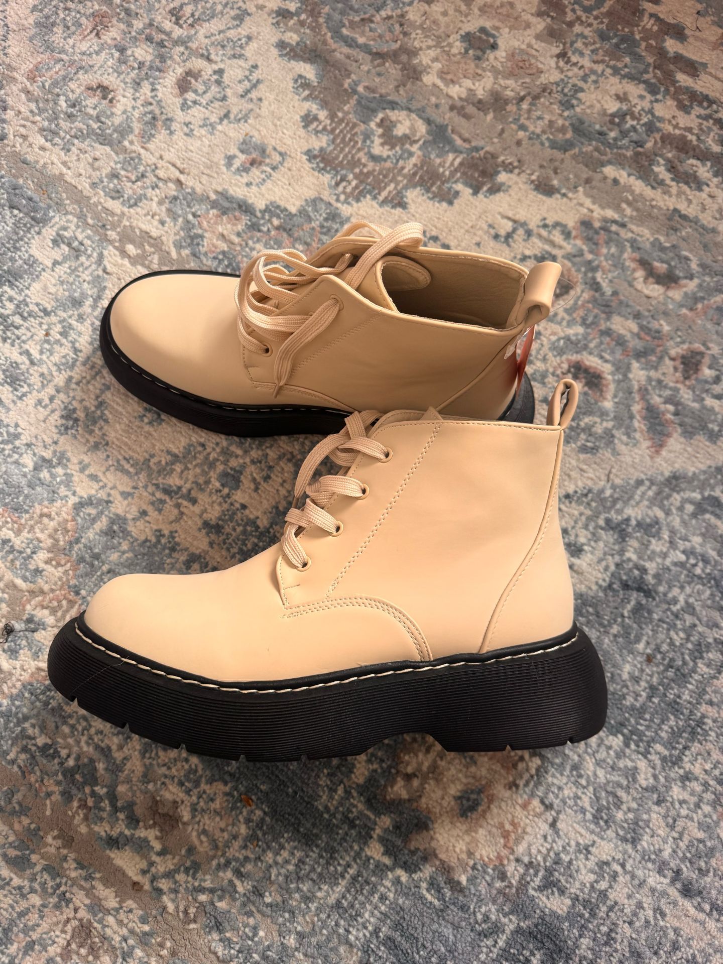 white half boots