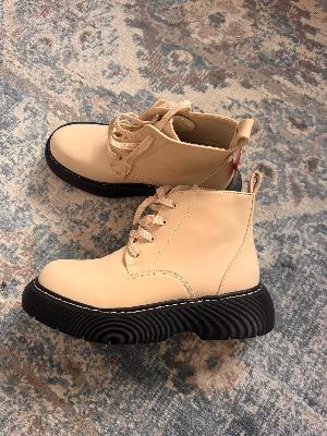 white half boots