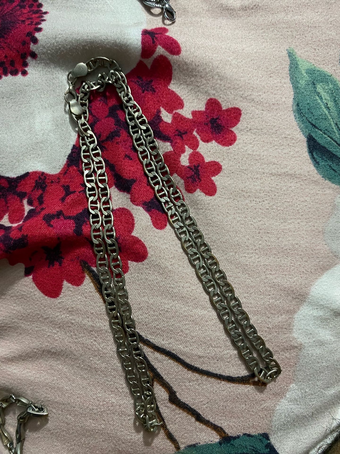 silver necklace