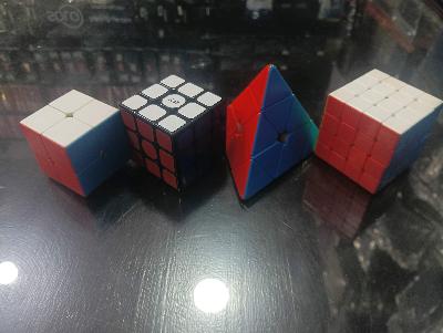 Rubik's Cube Set - 4 Puzzles