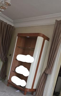 Wood & White Shelving Unit