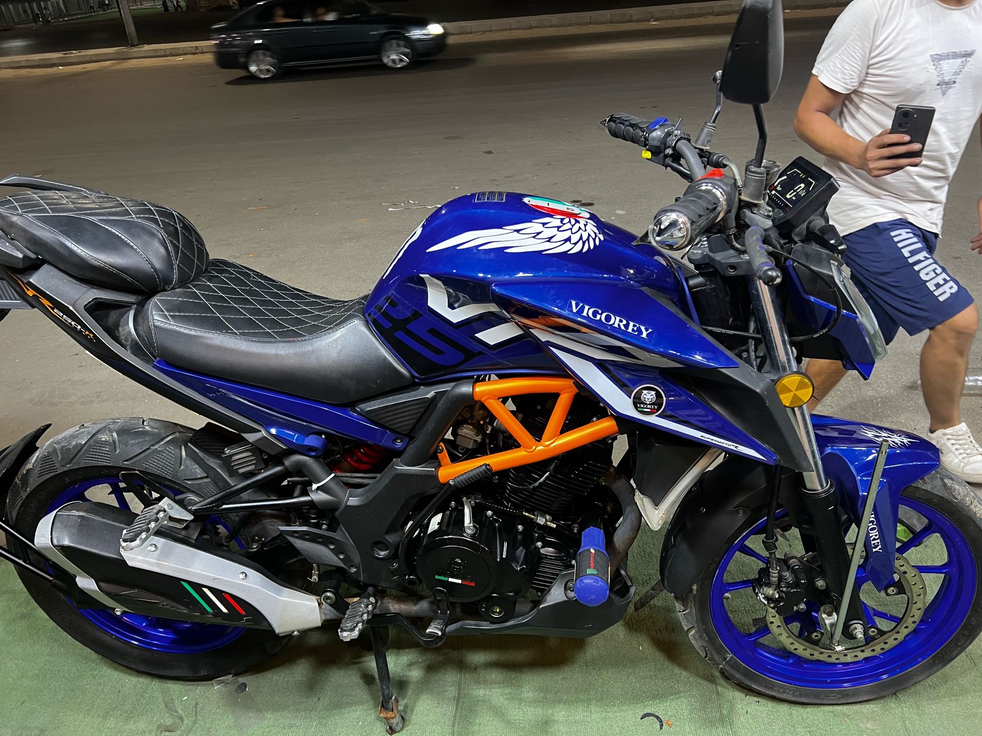 Vigorey Motorcycle Blue