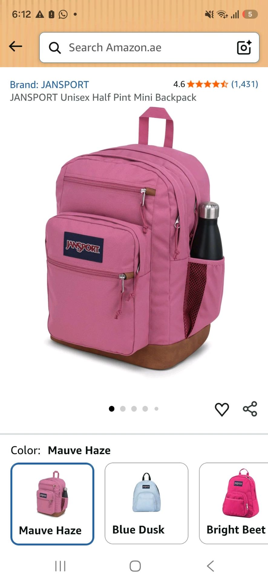 JANSPORT Bigstudent mauve haze