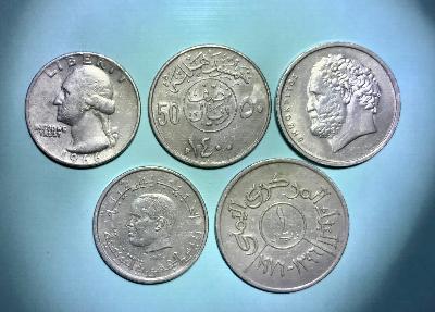 Coin Collection - 5 Mixed Coin