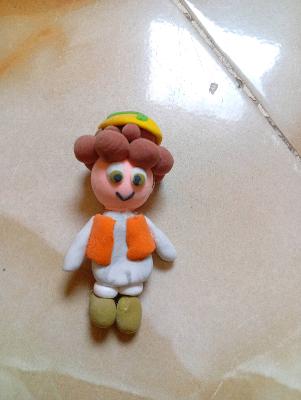 Colorful Toy Doll Figure