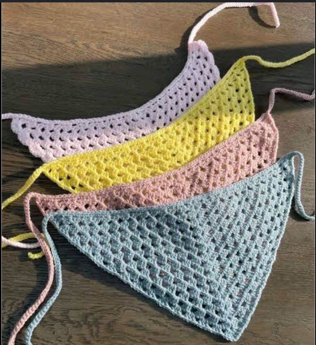 Crochet Bikini Top Set
