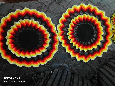 Handmade Crochet Coasters Set
