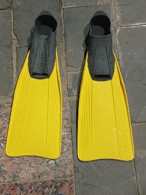Swimming Fins Pair Yellow