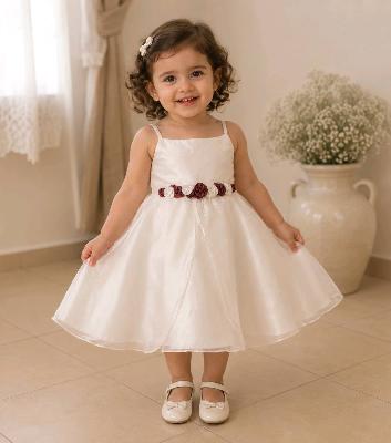 White Flower Girl Dress