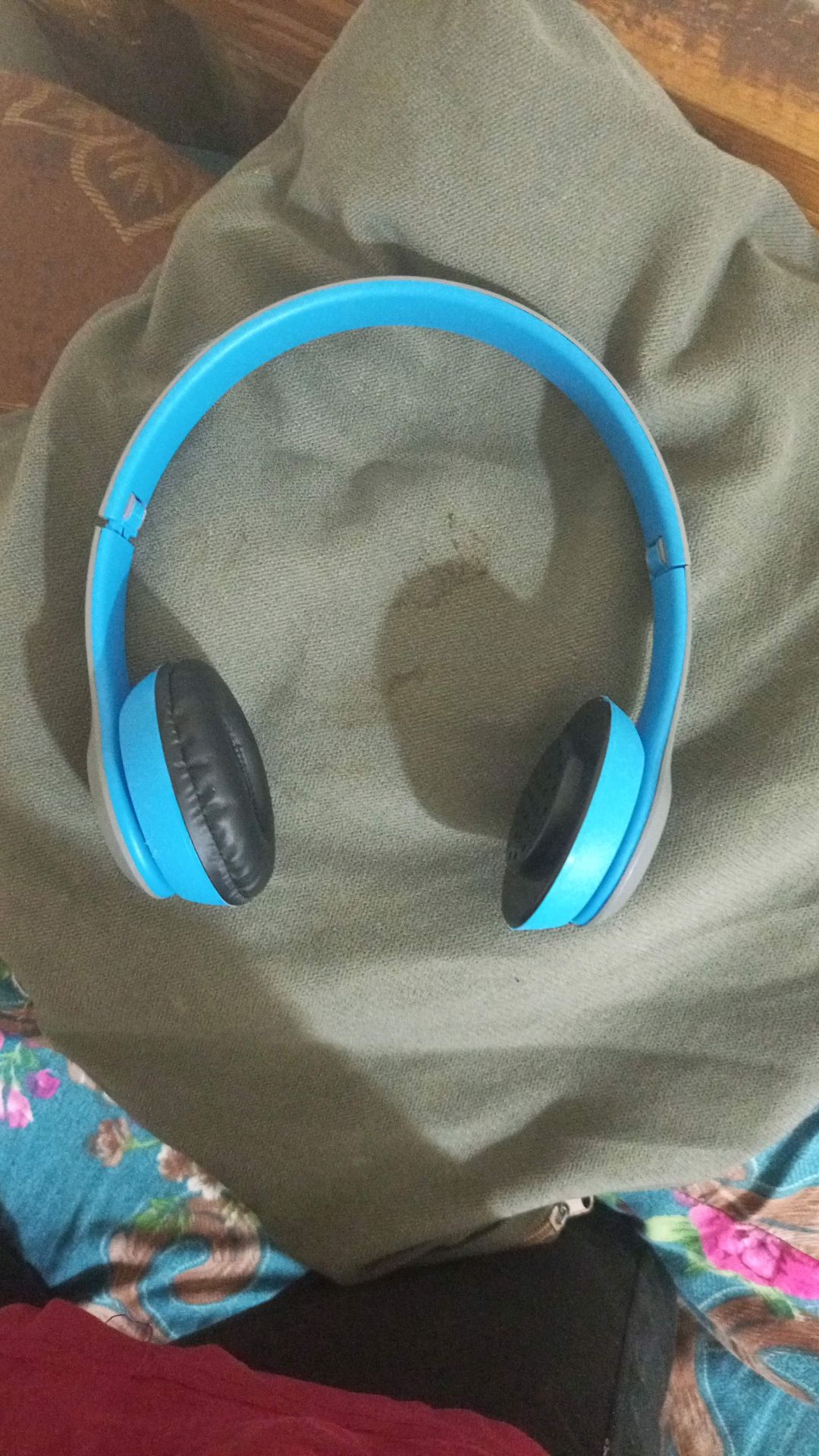 Blue Wireless Headphones