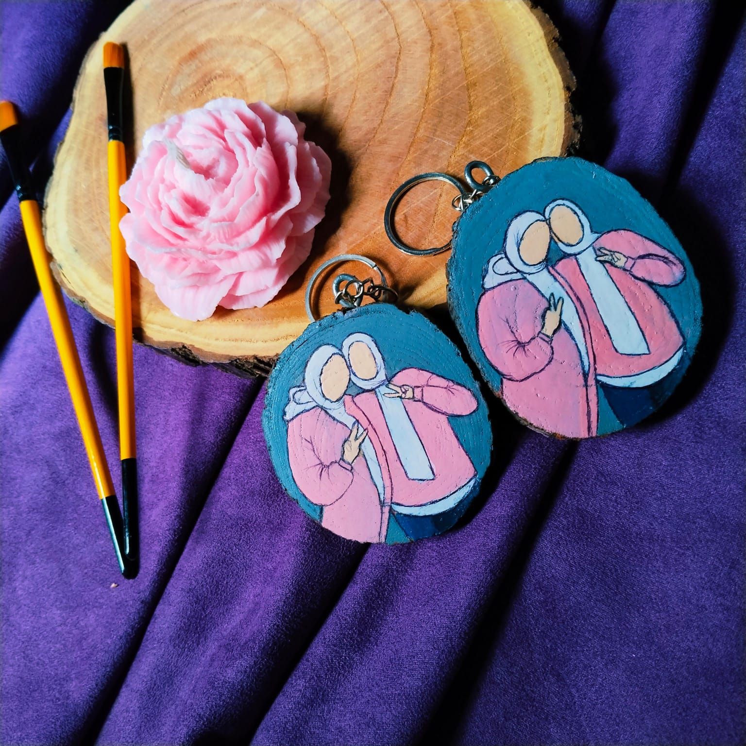 Cartoon Character Keychain Set