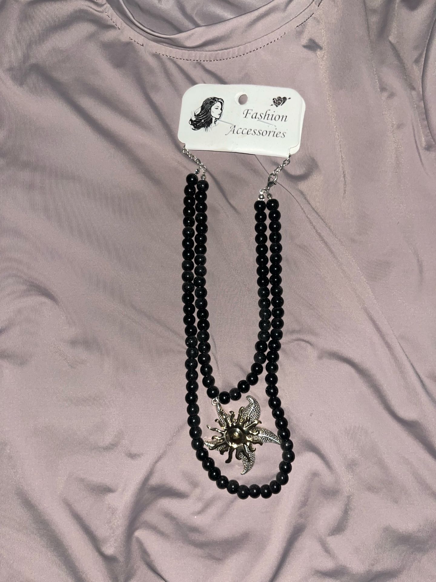 black necklace