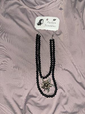 black necklace